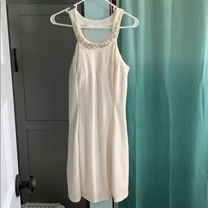 White/ Gold dress